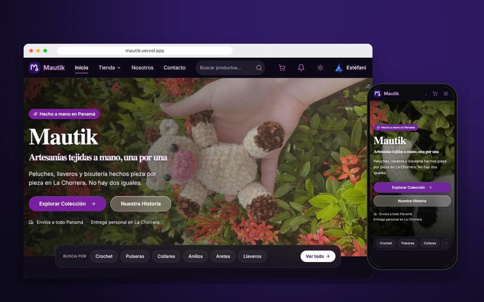 Mautik · e-commerce de artesanía panameña